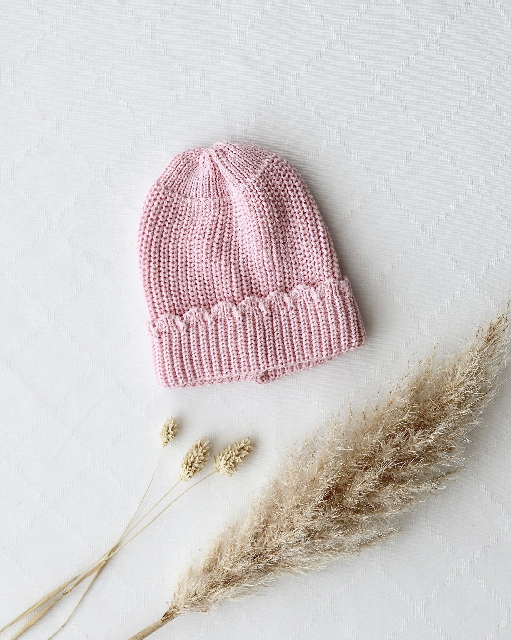 Gestrickte Mütze rosa - OYKAMI in a box