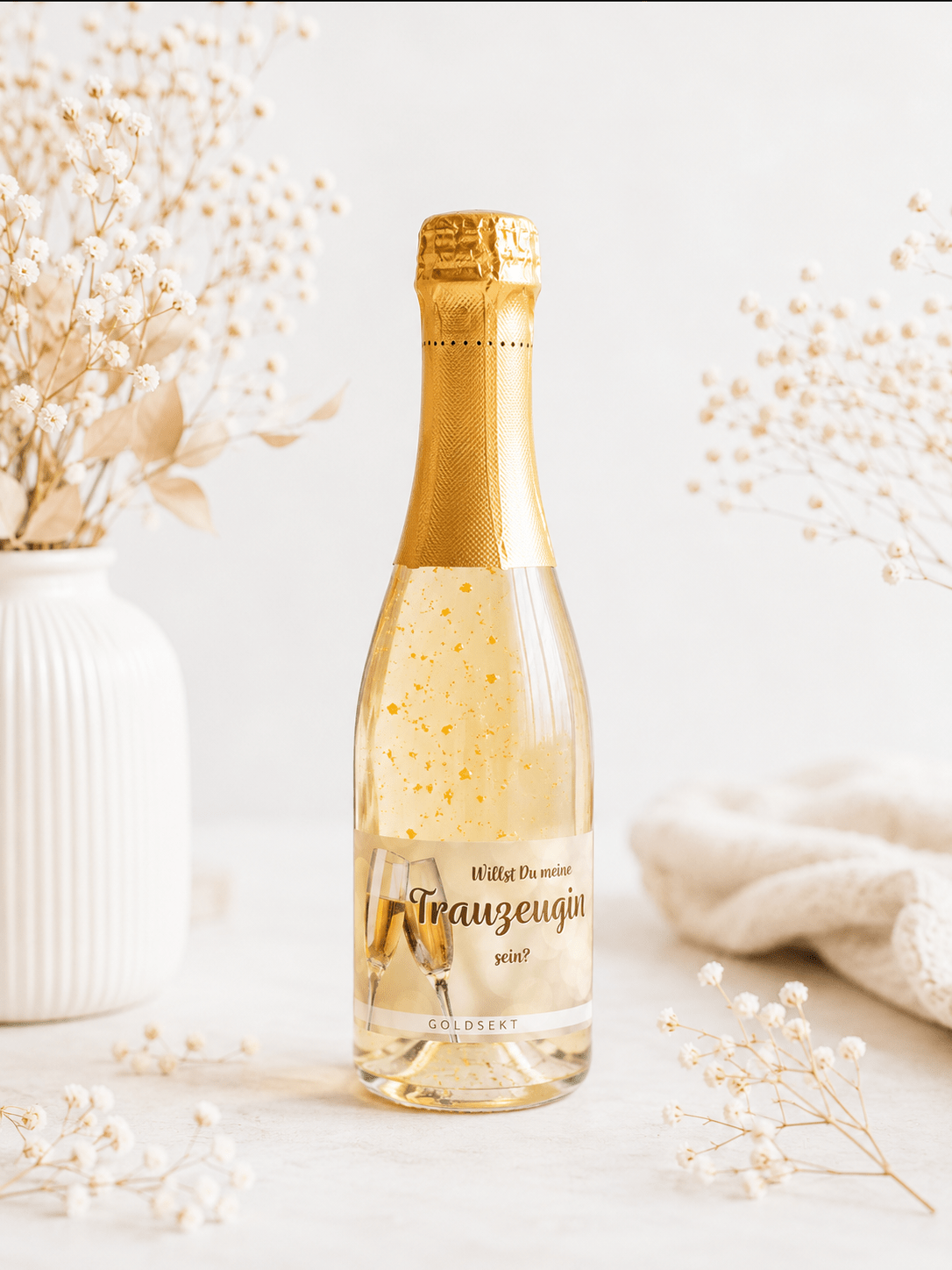 Goldsekt «Willst Du meine Trauzeugin sein?» - OYKAMI in a box