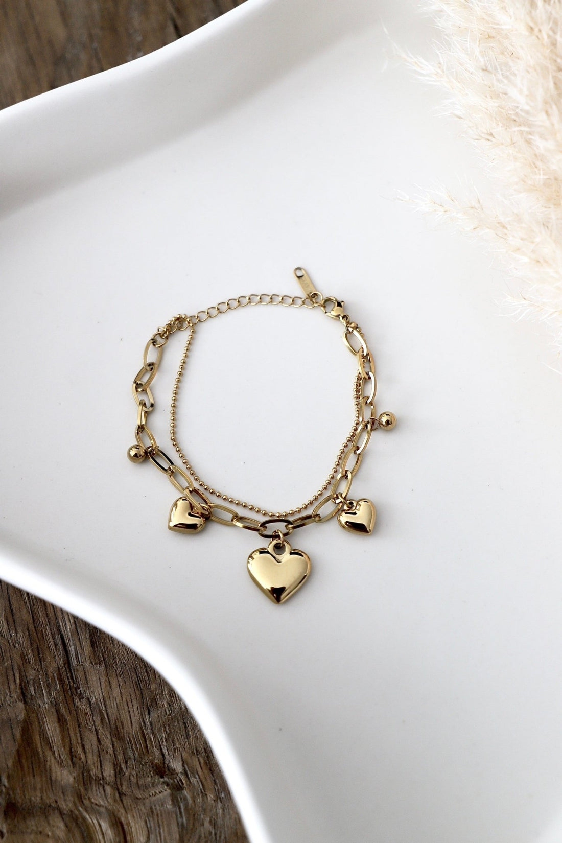 Herz - Armband in Gold - OYKAMI in a box