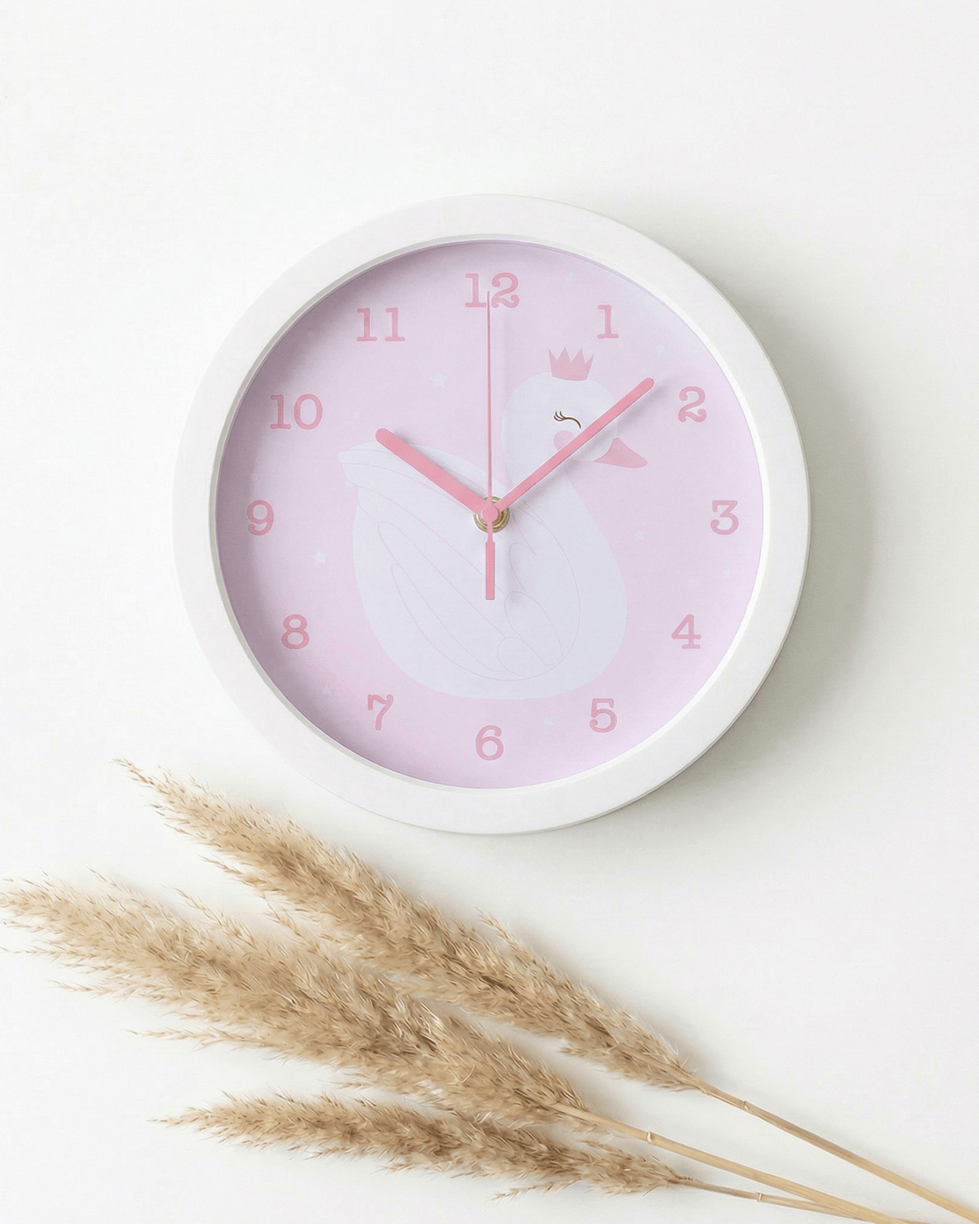 Kinderuhr „Schwan“ – Zarte Momente für kleine Träumerinnen - OYKAMI in a box