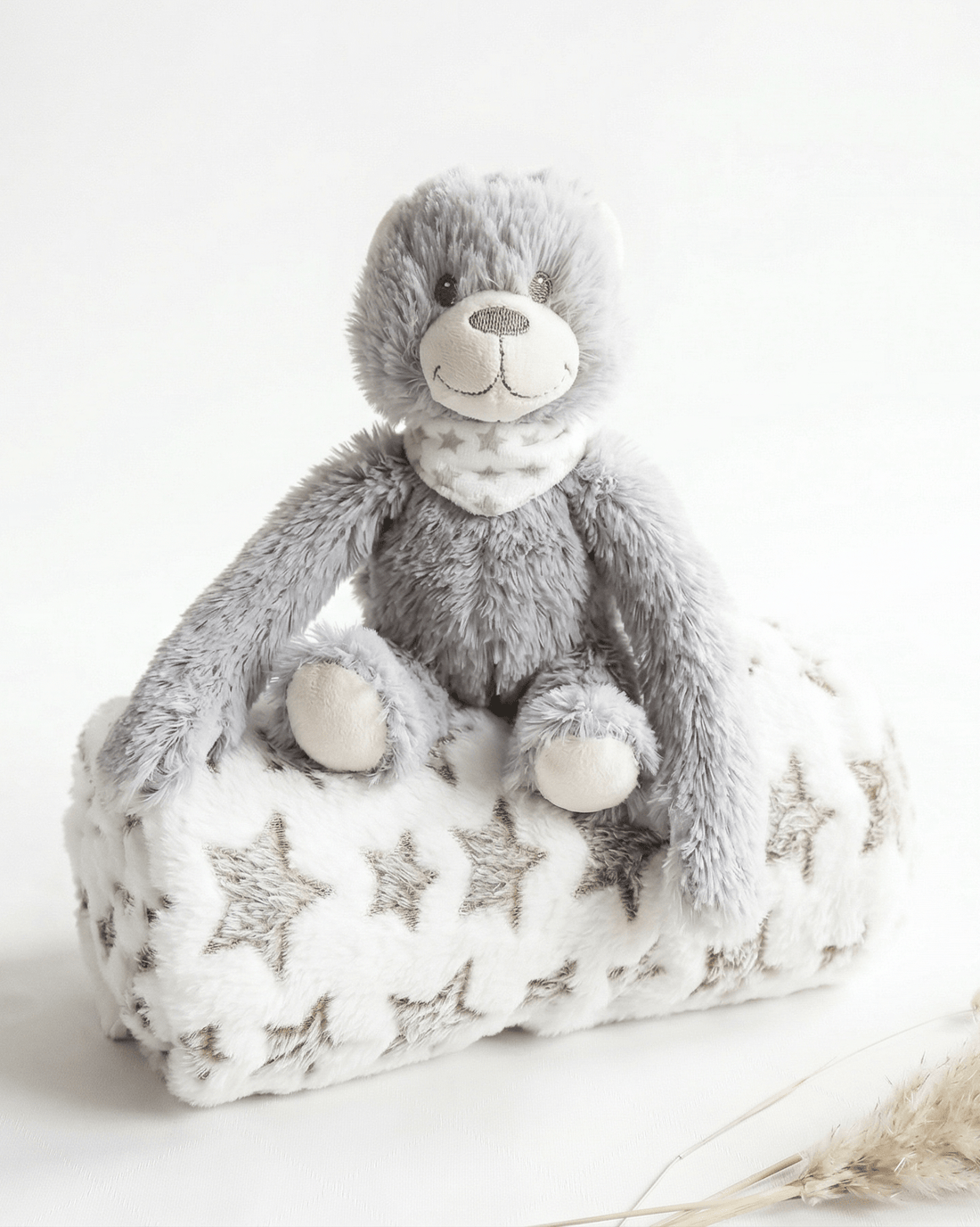 Kuschelaffe mit Babydecke - OYKAMI in a box