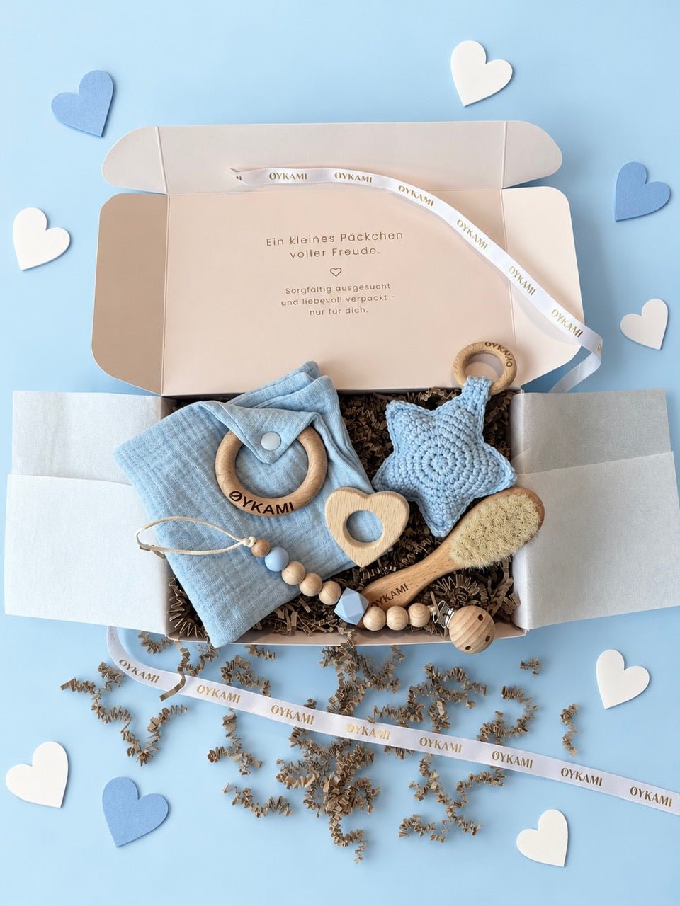 Little Joy Baby Box Blau - OYKAMI in a box