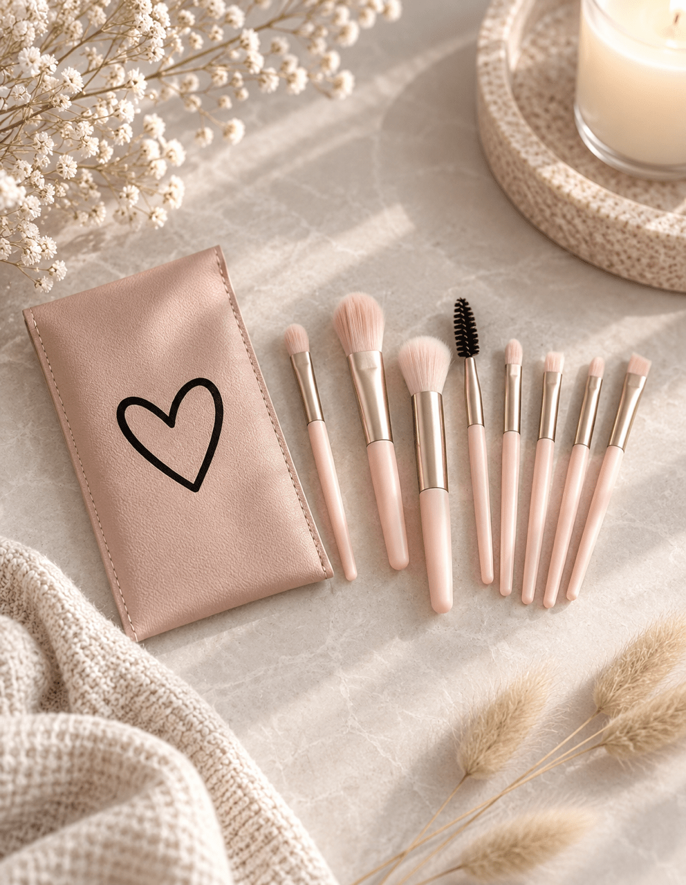 Make-up-Pinselset mit Etui – OYKAMI LOVE Collection - OYKAMI in a box