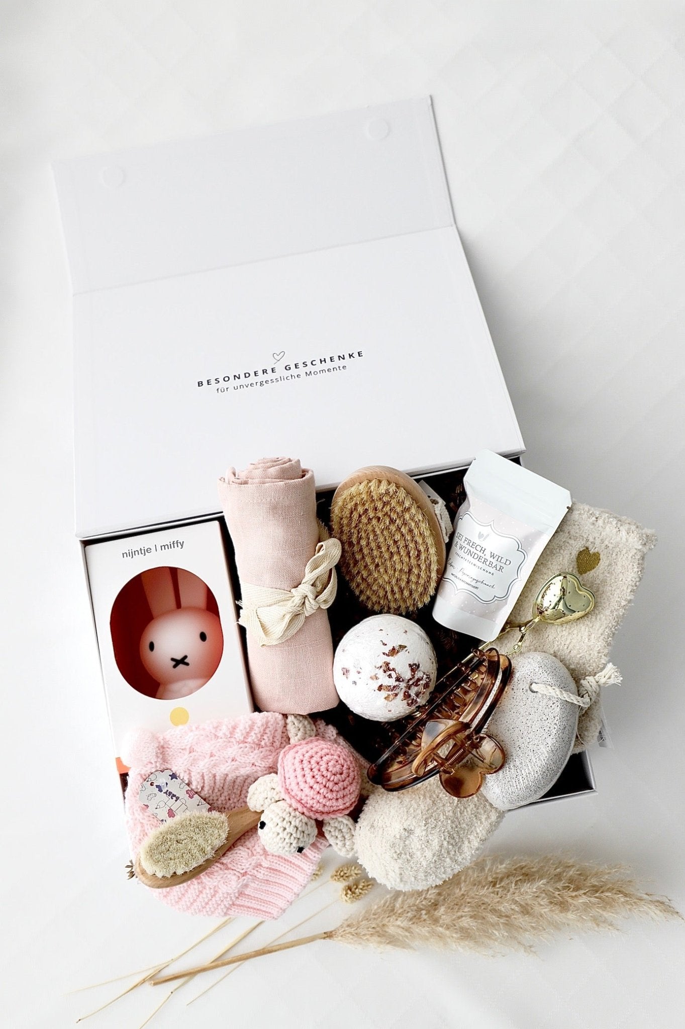 Mama - Baby Geschenkbox „Arbon“ Rosa - OYKAMI in a box