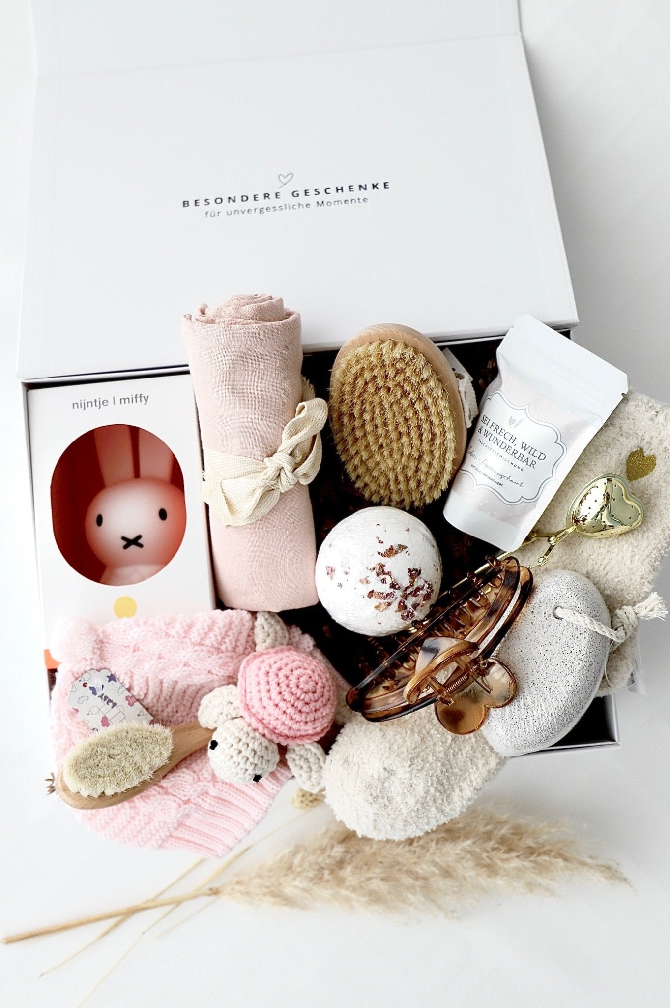Mama - Baby Geschenkbox „Arbon“ Rosa - OYKAMI in a box