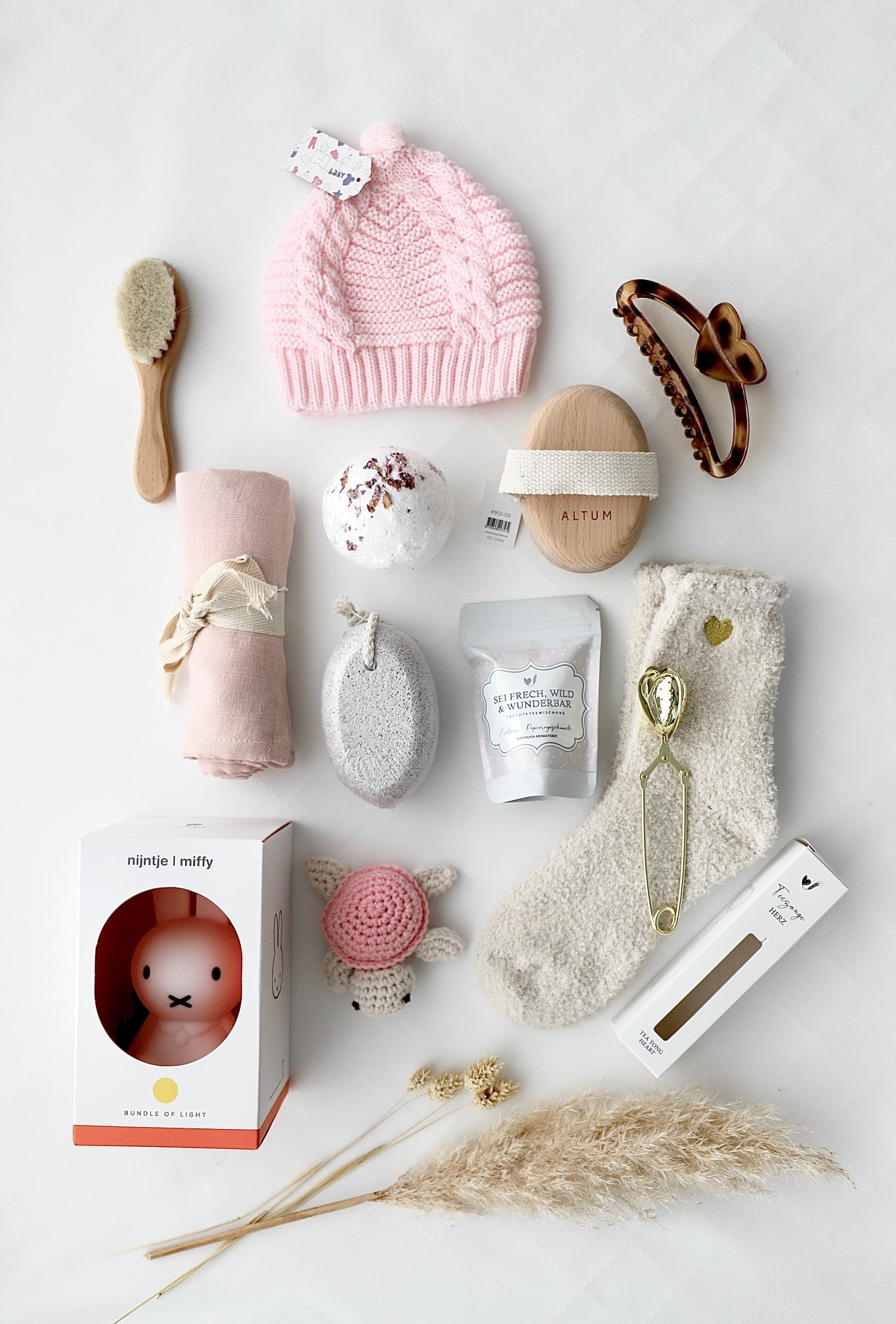 Mama - Baby Geschenkbox „Arbon“ Rosa - OYKAMI in a box