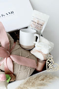 Mama & Baby Geschenkbox braune Decke 