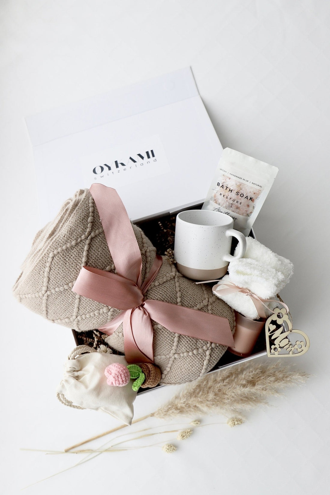 Mama & Baby Geschenkbox braune Decke "Kapstadt" - OYKAMI in a box