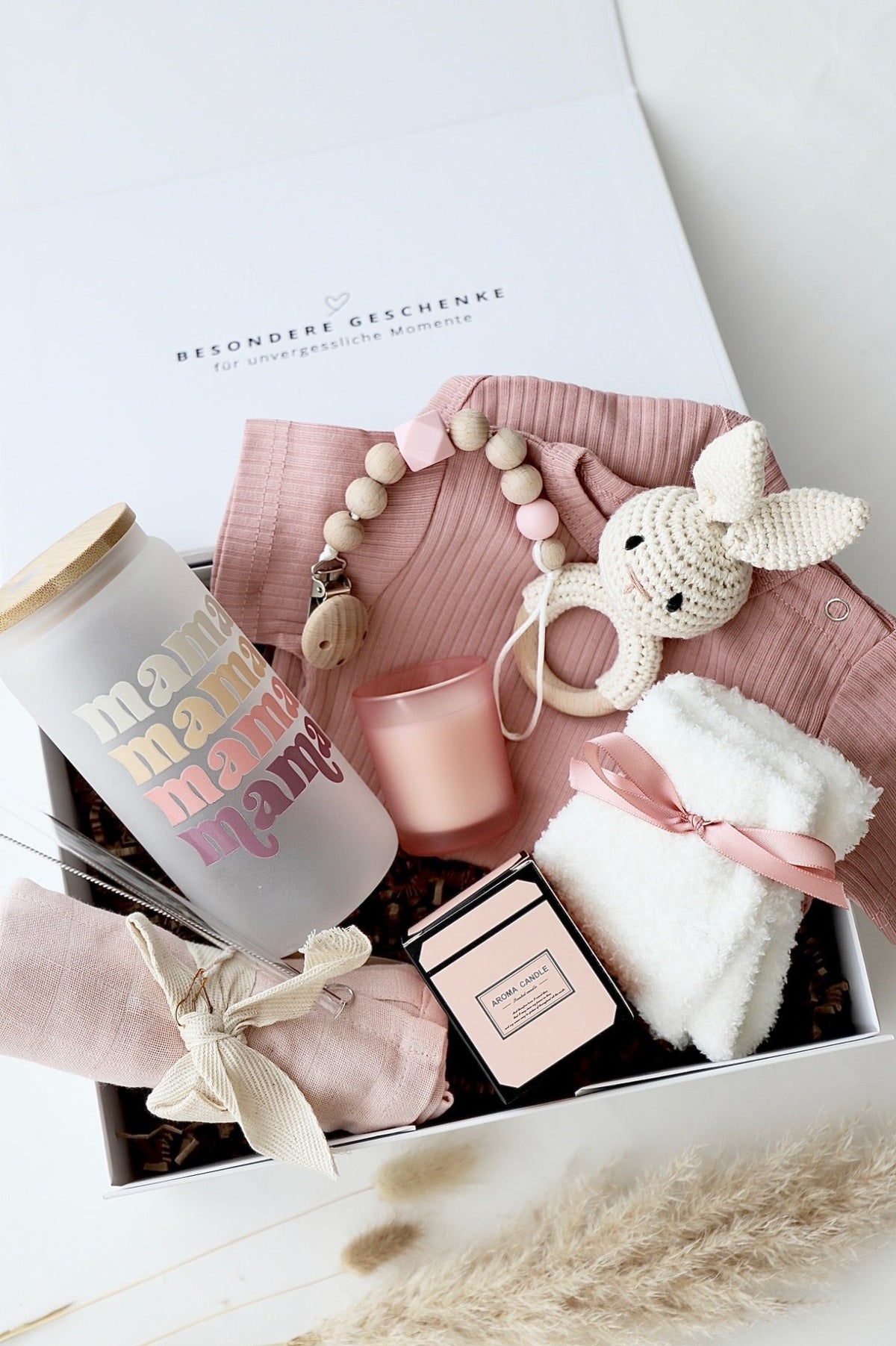 Mama & Baby Geschenkbox «Malmö» Rosa - OYKAMI in a box