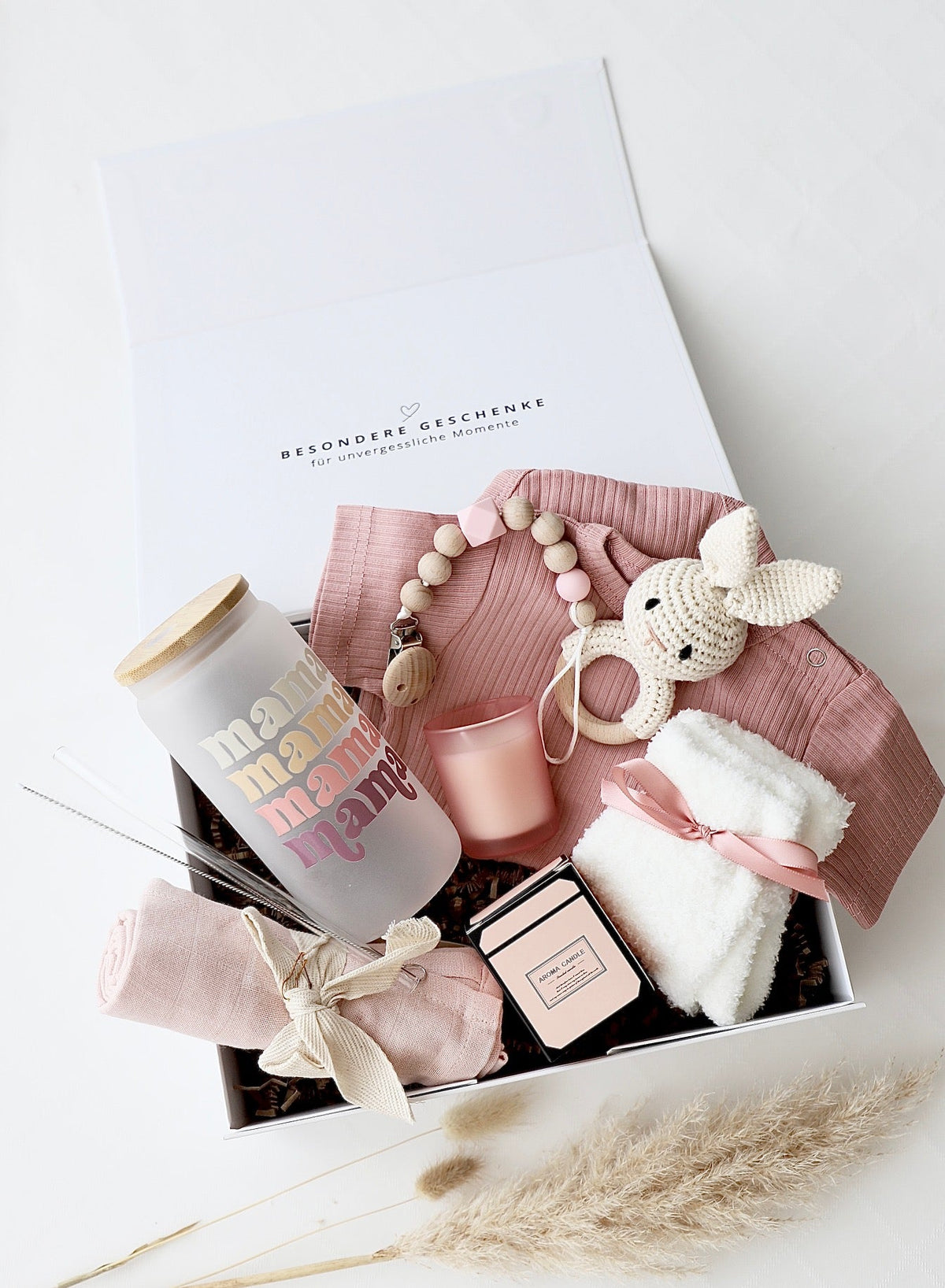 Mama & Baby Geschenkbox «Malmö» Rosa - OYKAMI in a box