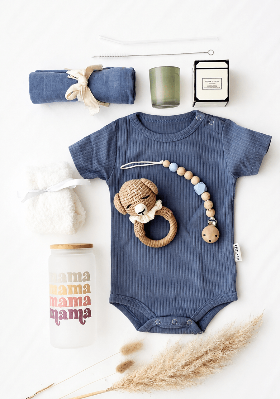 Mama & Baby Geschenkbox «Oslo» Blau - OYKAMI in a box