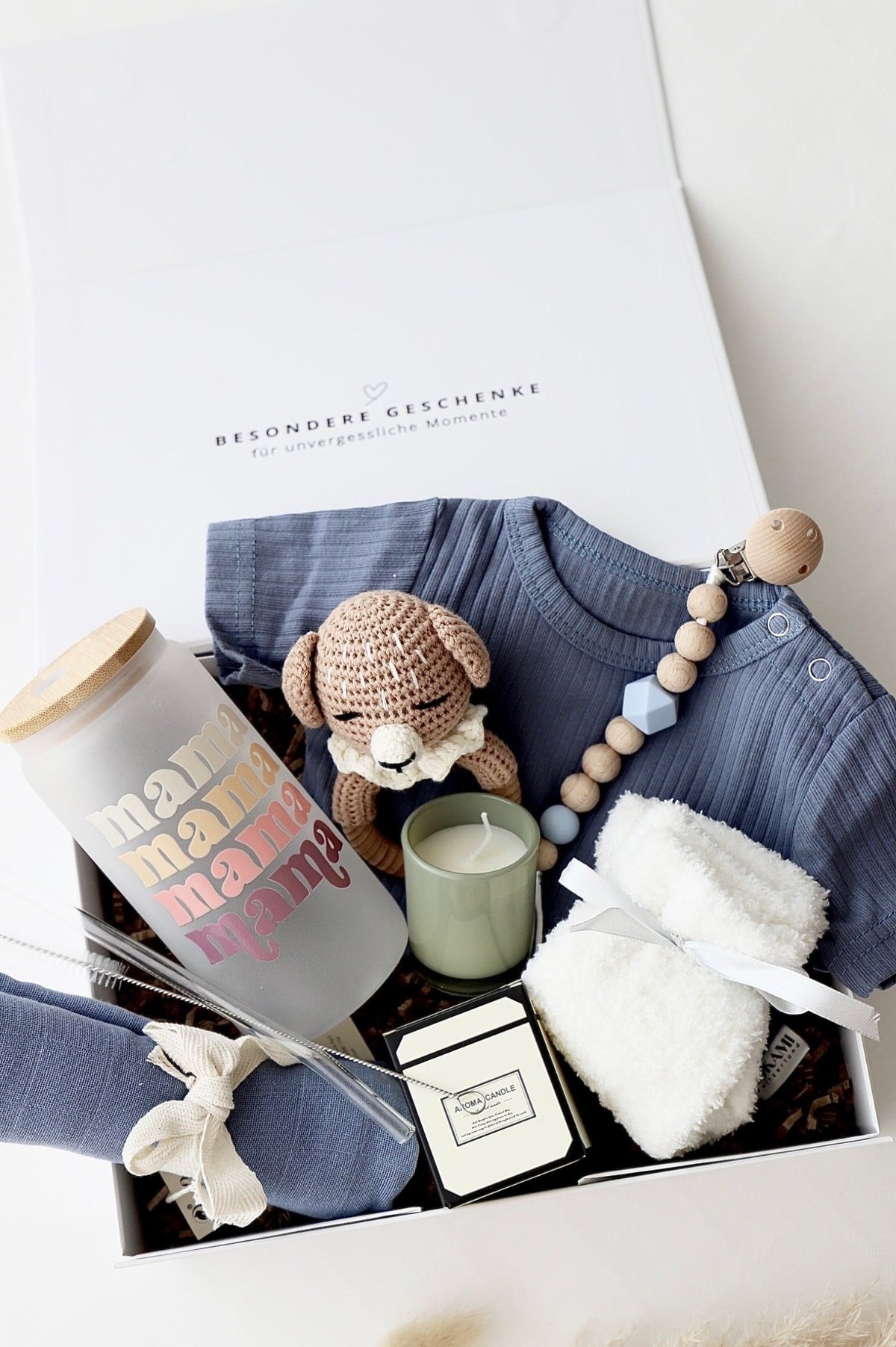 Mama & Baby Geschenkbox «Oslo» Blau - OYKAMI in a box