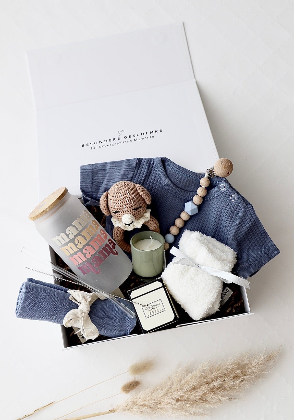 Mama & Baby Geschenkbox «Oslo» Blau - OYKAMI in a box