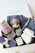 Mama & Baby Geschenkbox «Oslo» Blau rainbow - OYKAMI in a box
