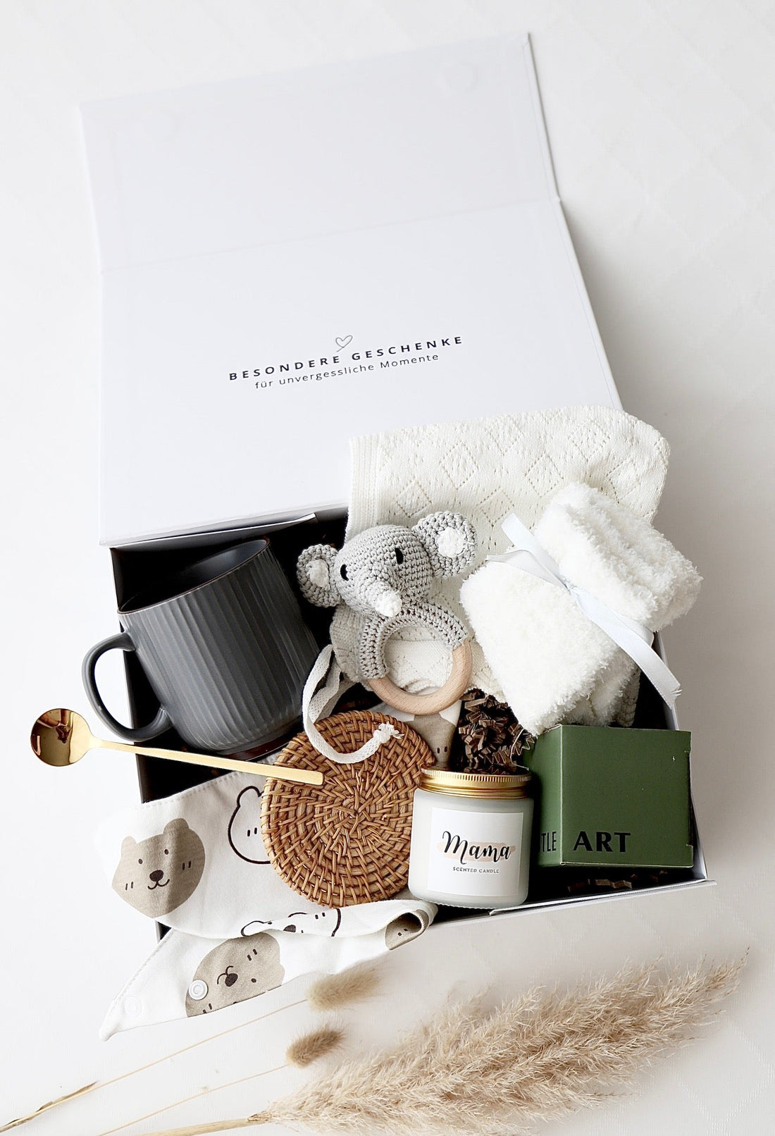 Mama & Baby Geschenkbox «Oslo» Elefant - OYKAMI in a box
