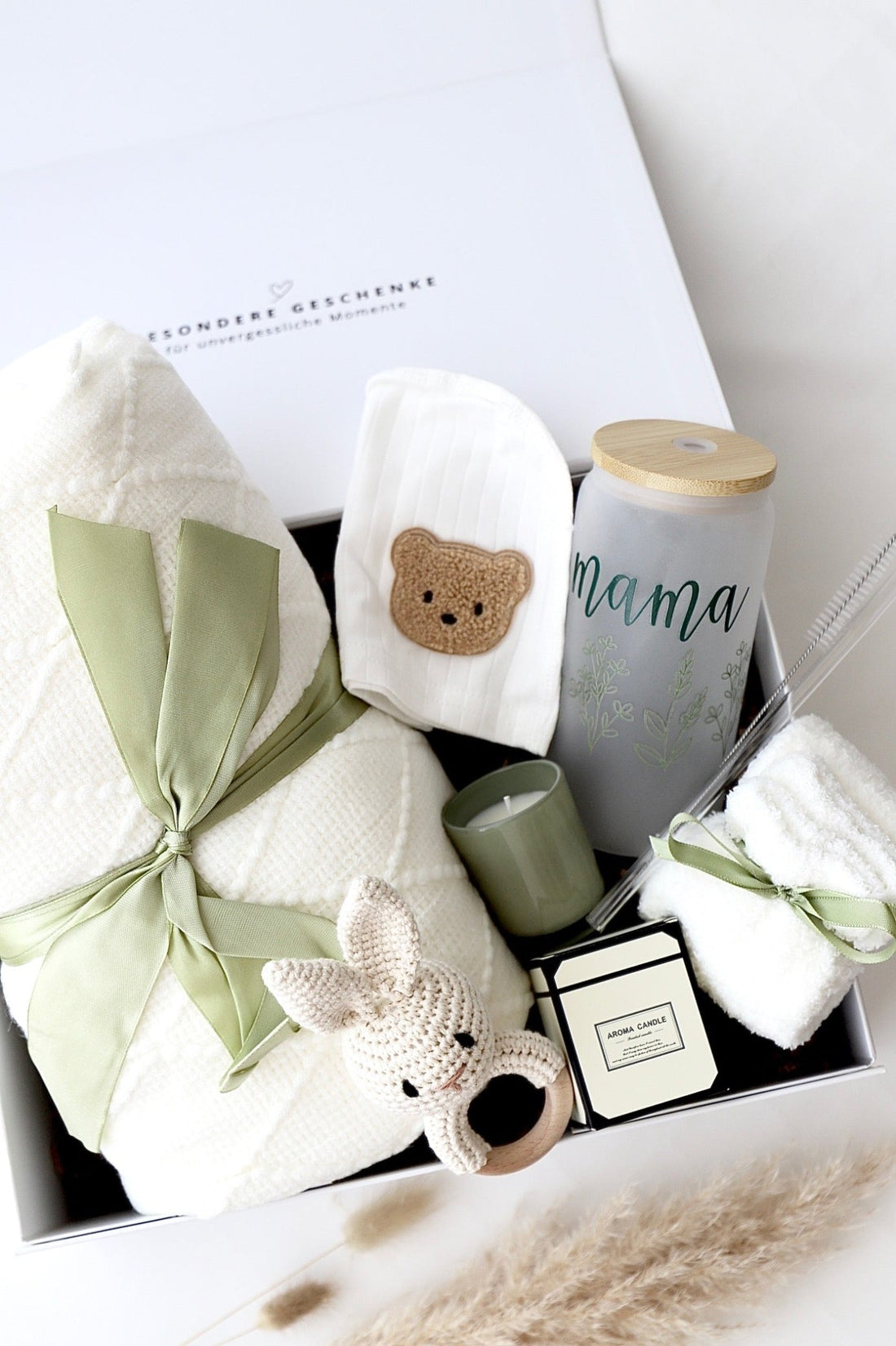 Mama & Baby Geschenkbox «Stockholm» Grün - OYKAMI in a box