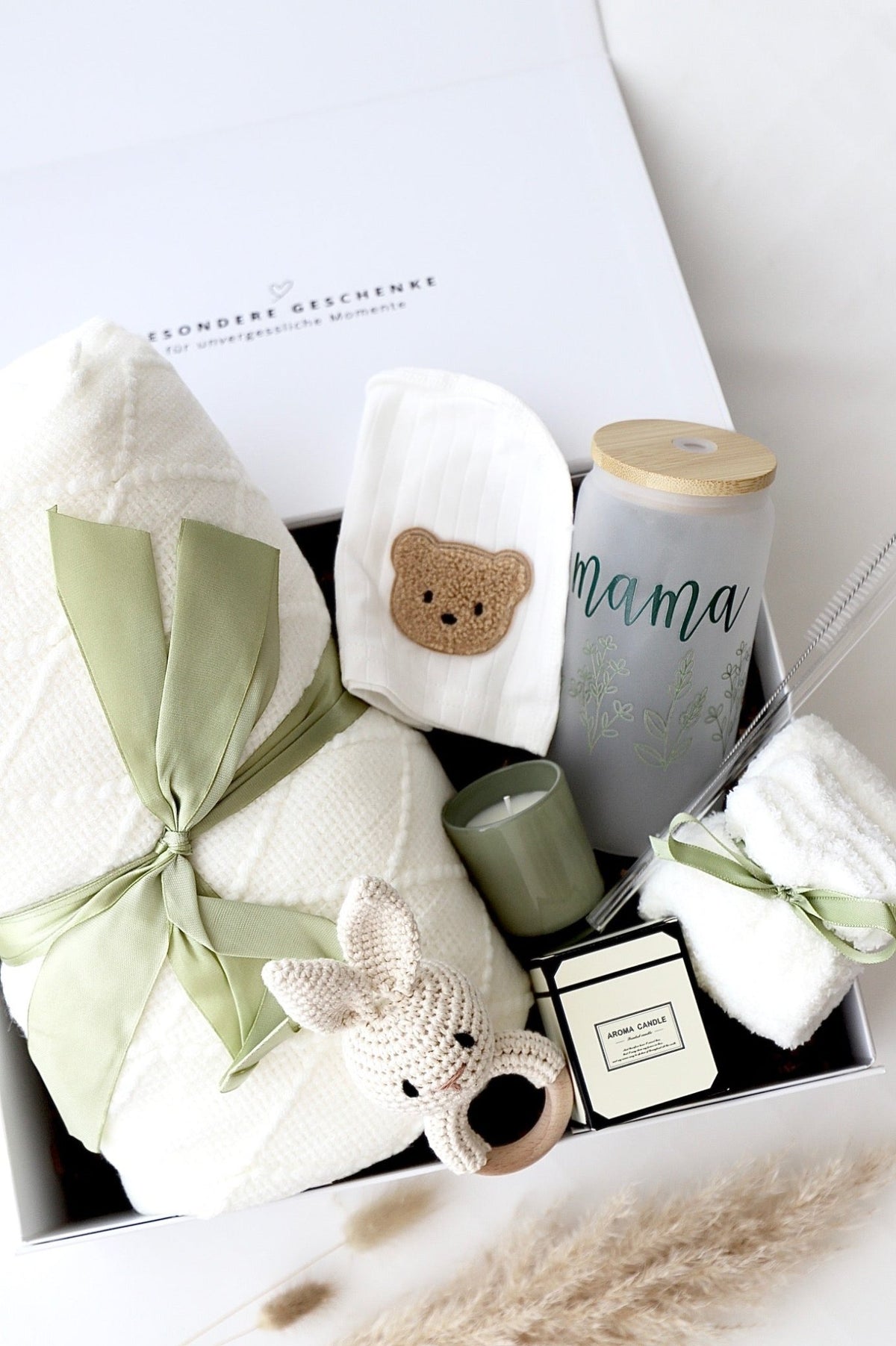 Mama & Baby Geschenkbox «Stockholm» Grün - OYKAMI in a box