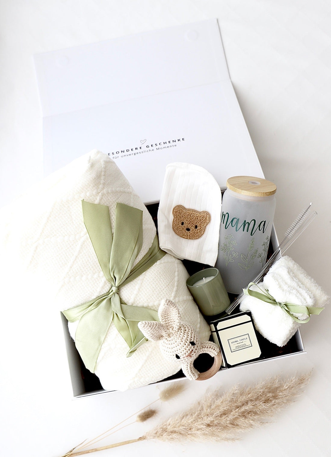 Mama & Baby Geschenkbox «Stockholm» Grün - OYKAMI in a box