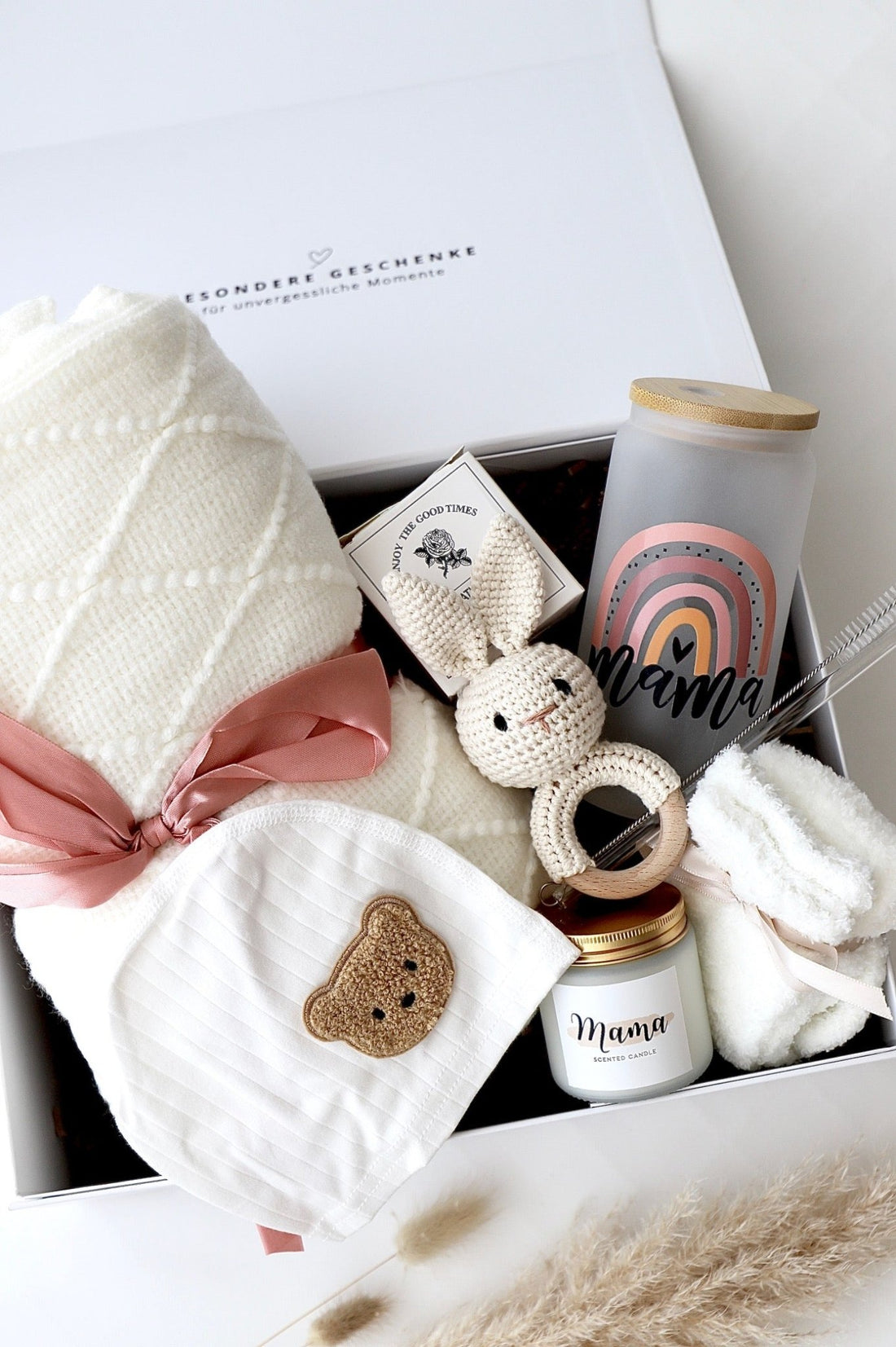 Mama & Baby Geschenkbox «Stockholm» Rosa 2 - OYKAMI in a box