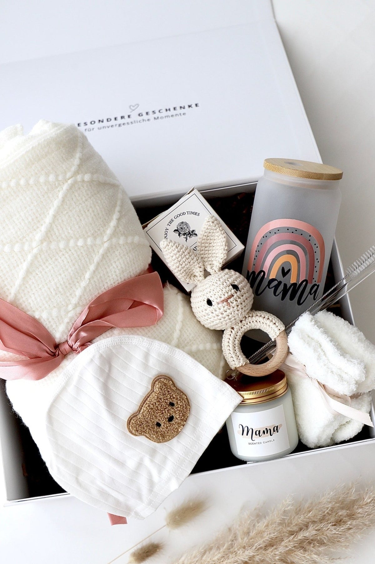 Mama & Baby Geschenkbox «Stockholm» Rosa 2 - OYKAMI in a box