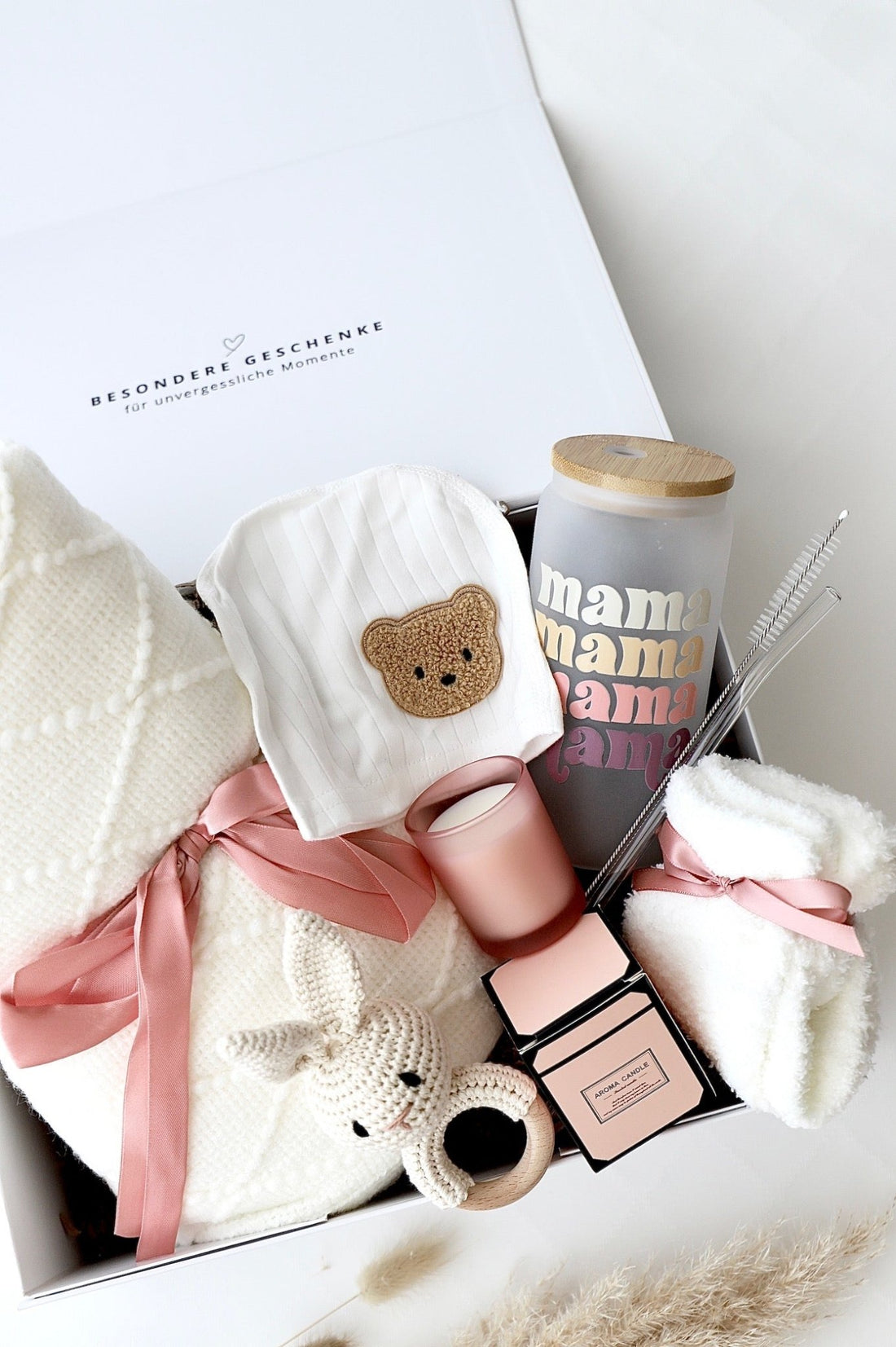 Mama & Baby Geschenkbox «Stockholm» Rosa - OYKAMI in a box