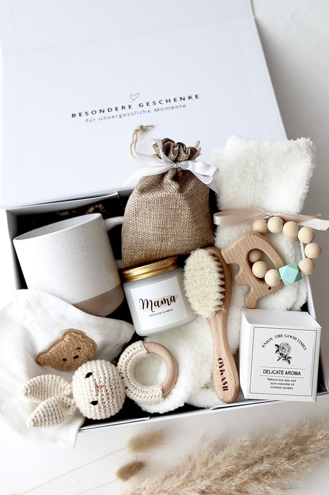 Mama & Baby Geschenkbox «Stockholm» weiss - OYKAMI in a box