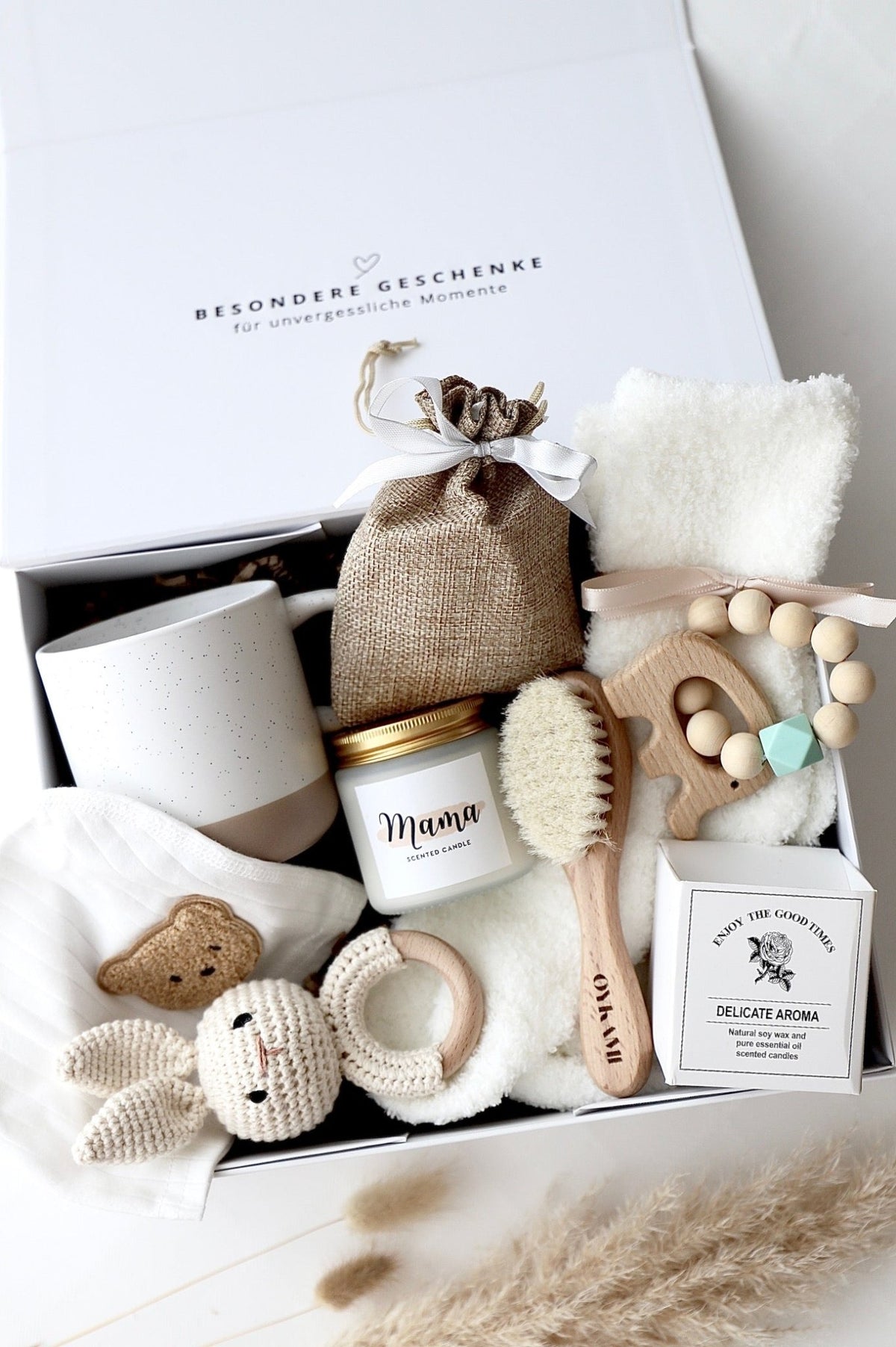Mama & Baby Geschenkbox «Stockholm» weiss - OYKAMI in a box