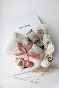 Mama & Baby Geschenkbox Weisse Decke 