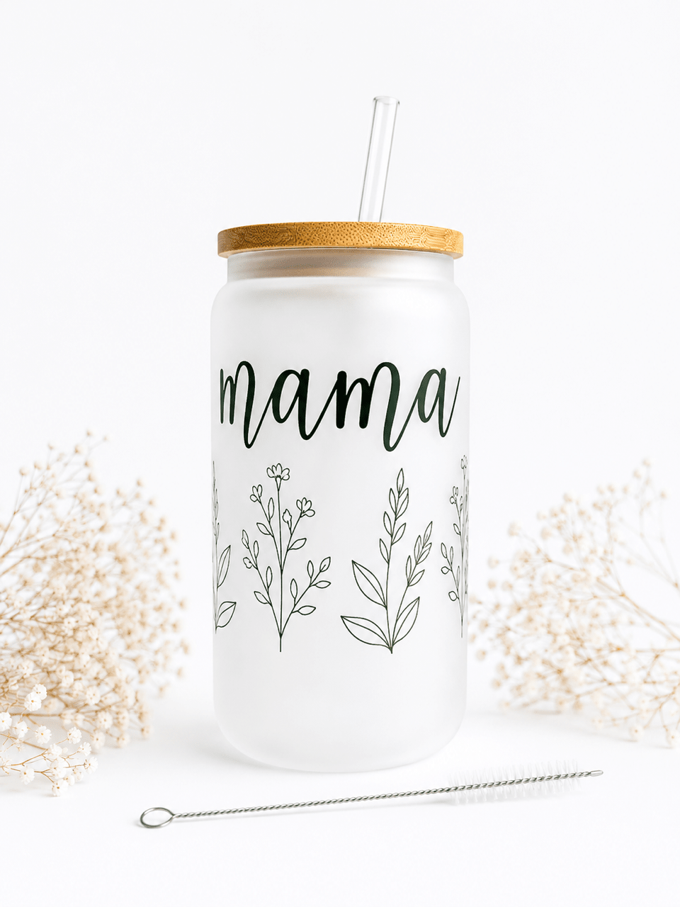 Mama Glasbecher "Blumen" - OYKAMI in a box