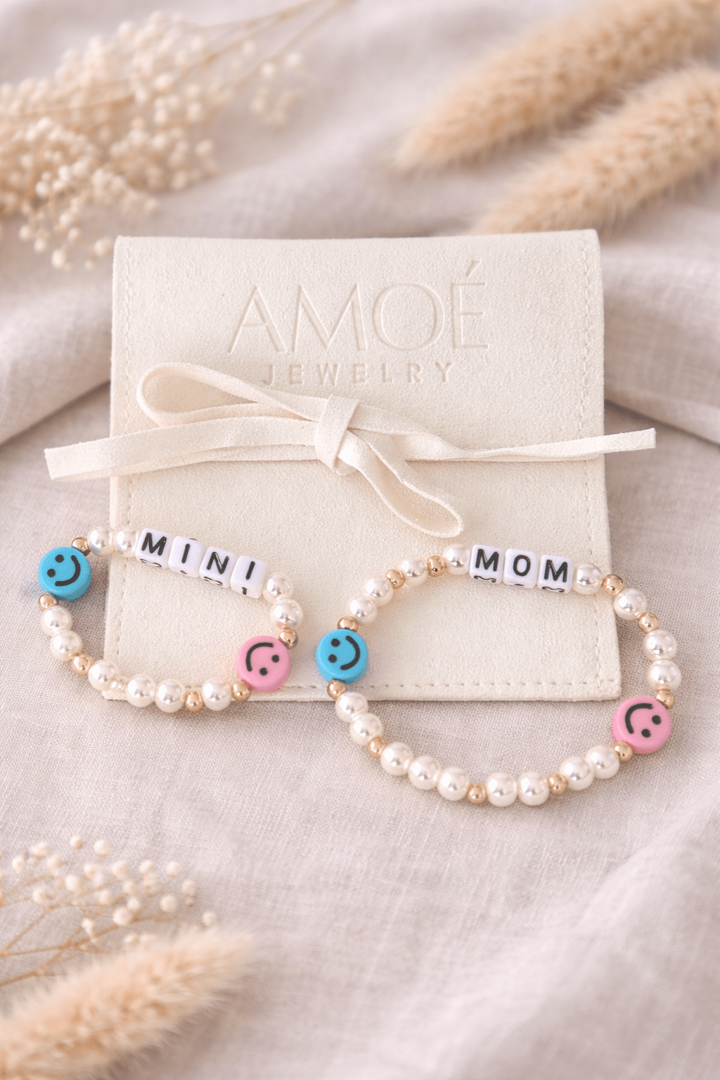 Mama & Mini Armband – Smiley Design - OYKAMI in a box