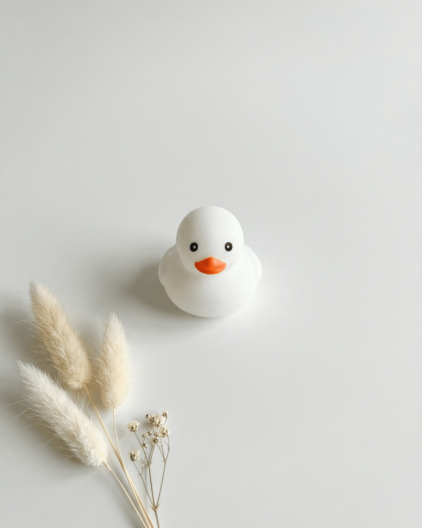 Mini Baby Badeente – Natur Weiss - OYKAMI in a box