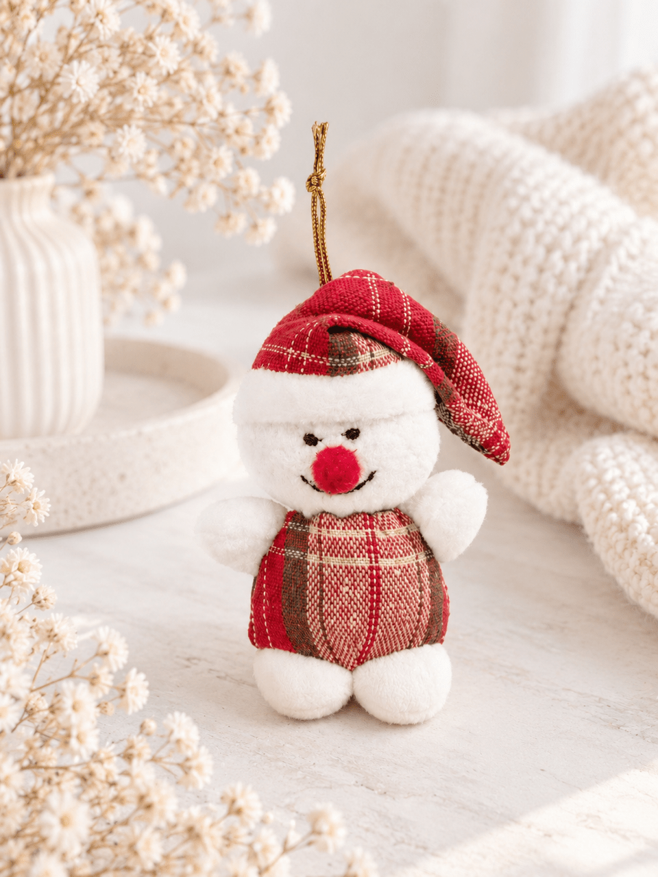 Mini Weihnachtsplüschtier Schneemann - OYKAMI in a box