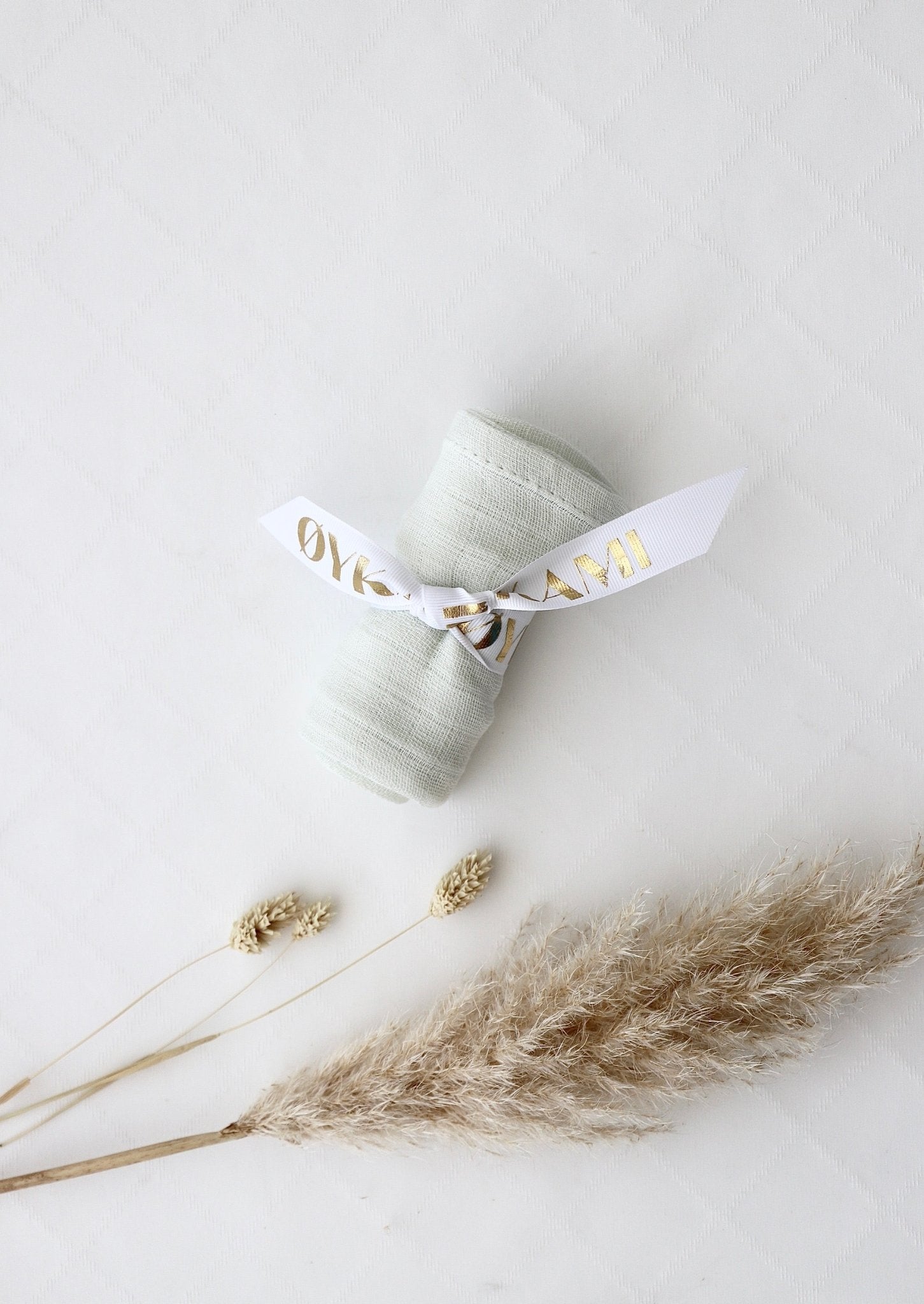 Musselintuch Mint - OYKAMI in a box