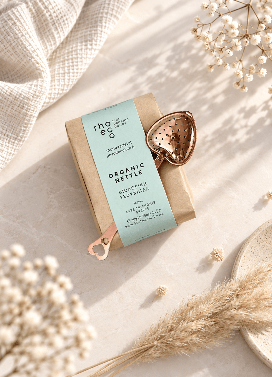 Organic Nettle Tee mit Herz-Teesieb - OYKAMI in a box