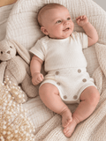 OYKAMI Baby Strick Set Bloomer – Weiss - OYKAMI in a box