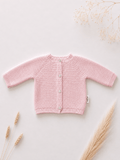 OYKAMI Baby Strickjacke – Organic Cotton - Rosa - OYKAMI in a box