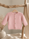 OYKAMI Baby Strickjacke – Organic Cotton - Rosa - OYKAMI in a box