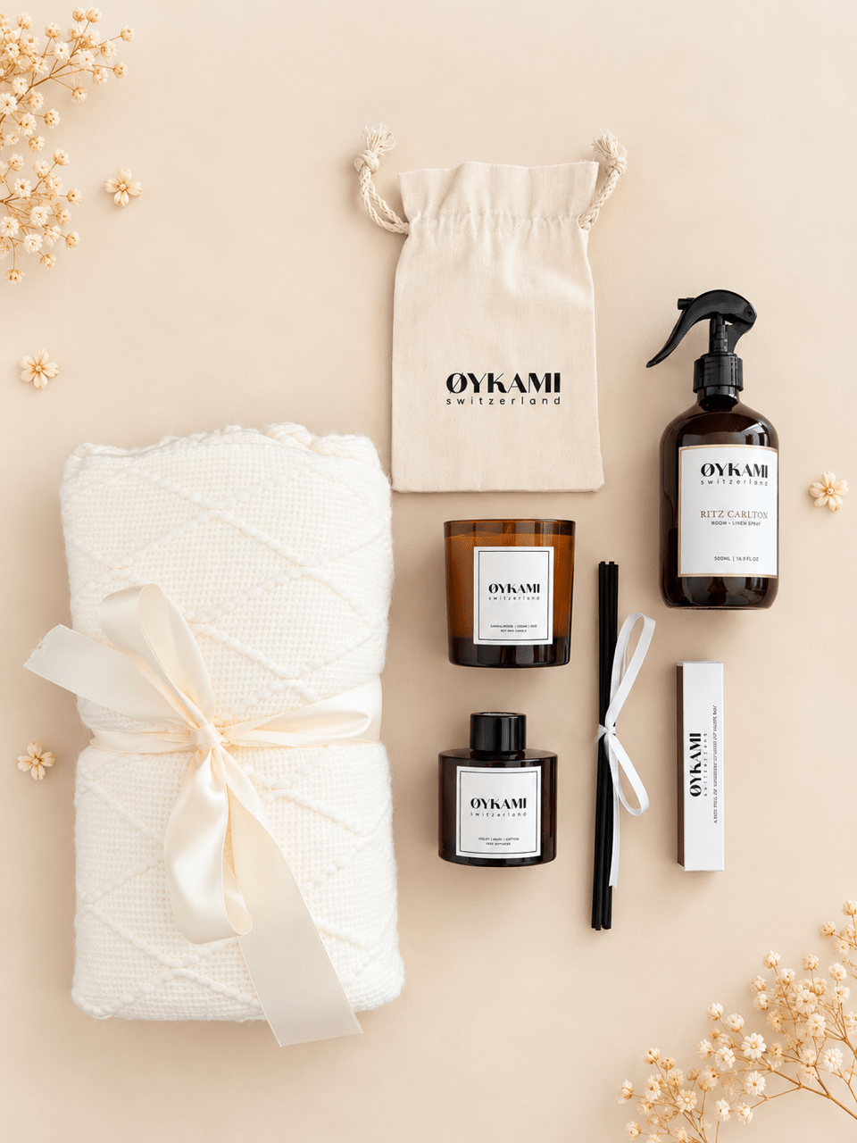 OYKAMI Duft Geschenkbox «Cozy Home Retreat» – Luxus & Gemütlichkeit für Zuhause - OYKAMI in a box