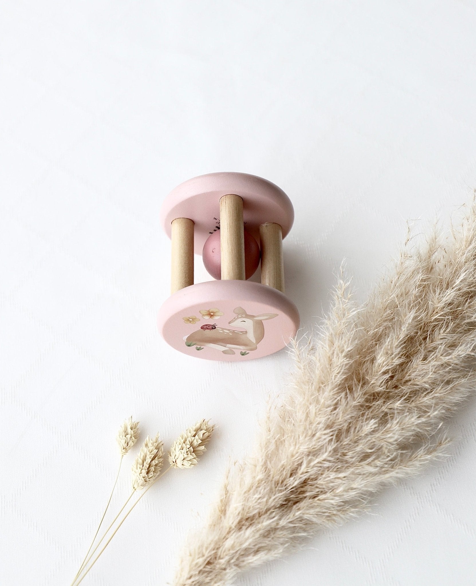 Rassel Holz rosa - OYKAMI in a box