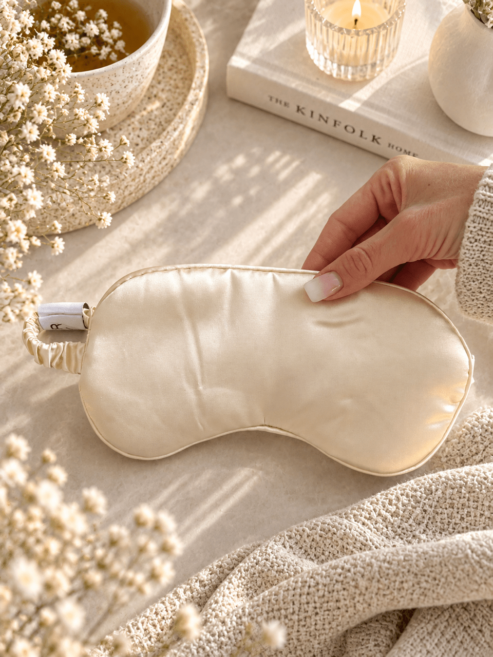 Satin Schlafmaske „Sleep Better“ - OYKAMI in a box