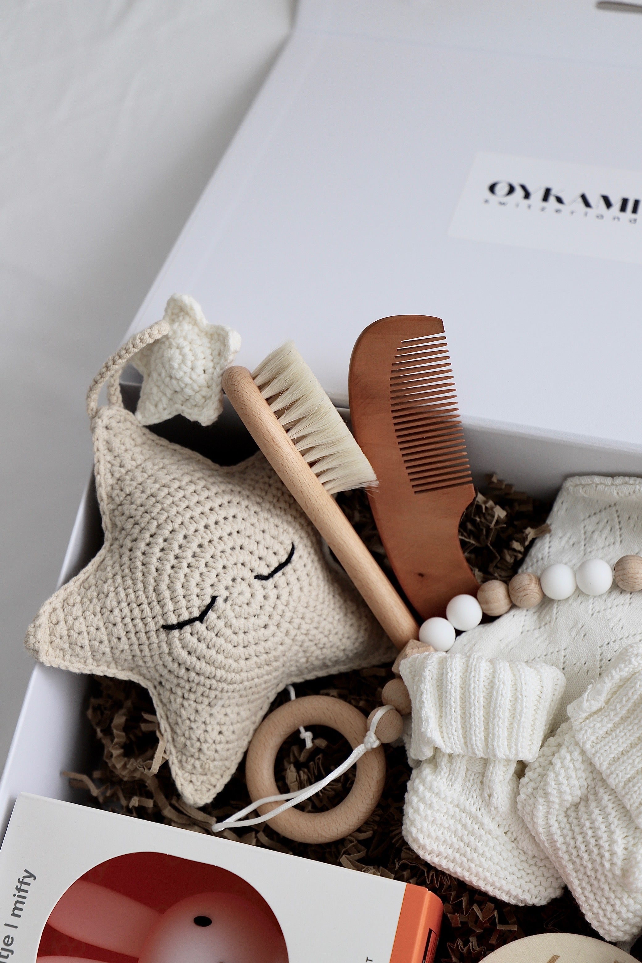 Baby Geschenkbox Neutrale Farben "Savannah" mit Miffy Nachtlicht