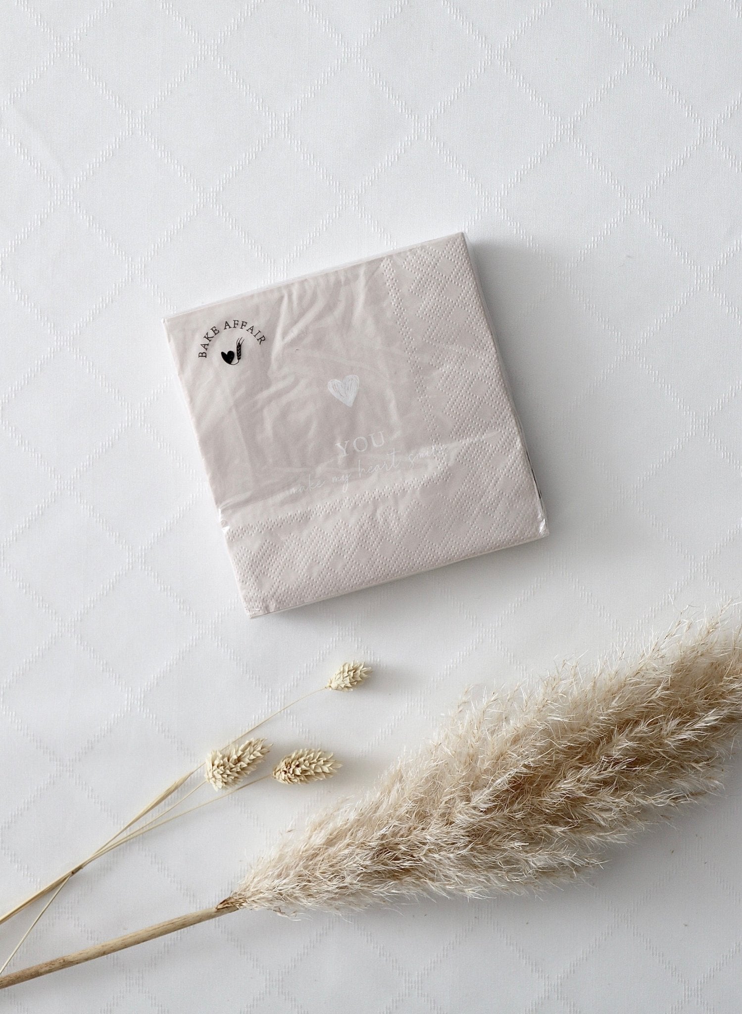 Servietten "You make my heart smile" - OYKAMI in a box