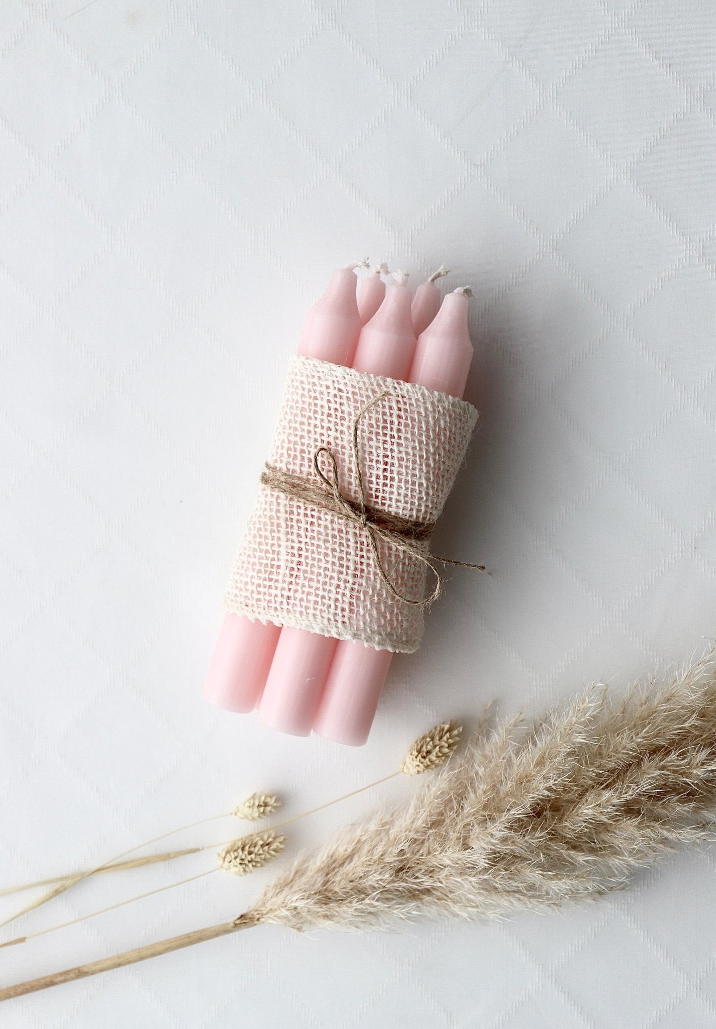 Stabkerzen - Set 5 Stück Hellrosa - OYKAMI in a box