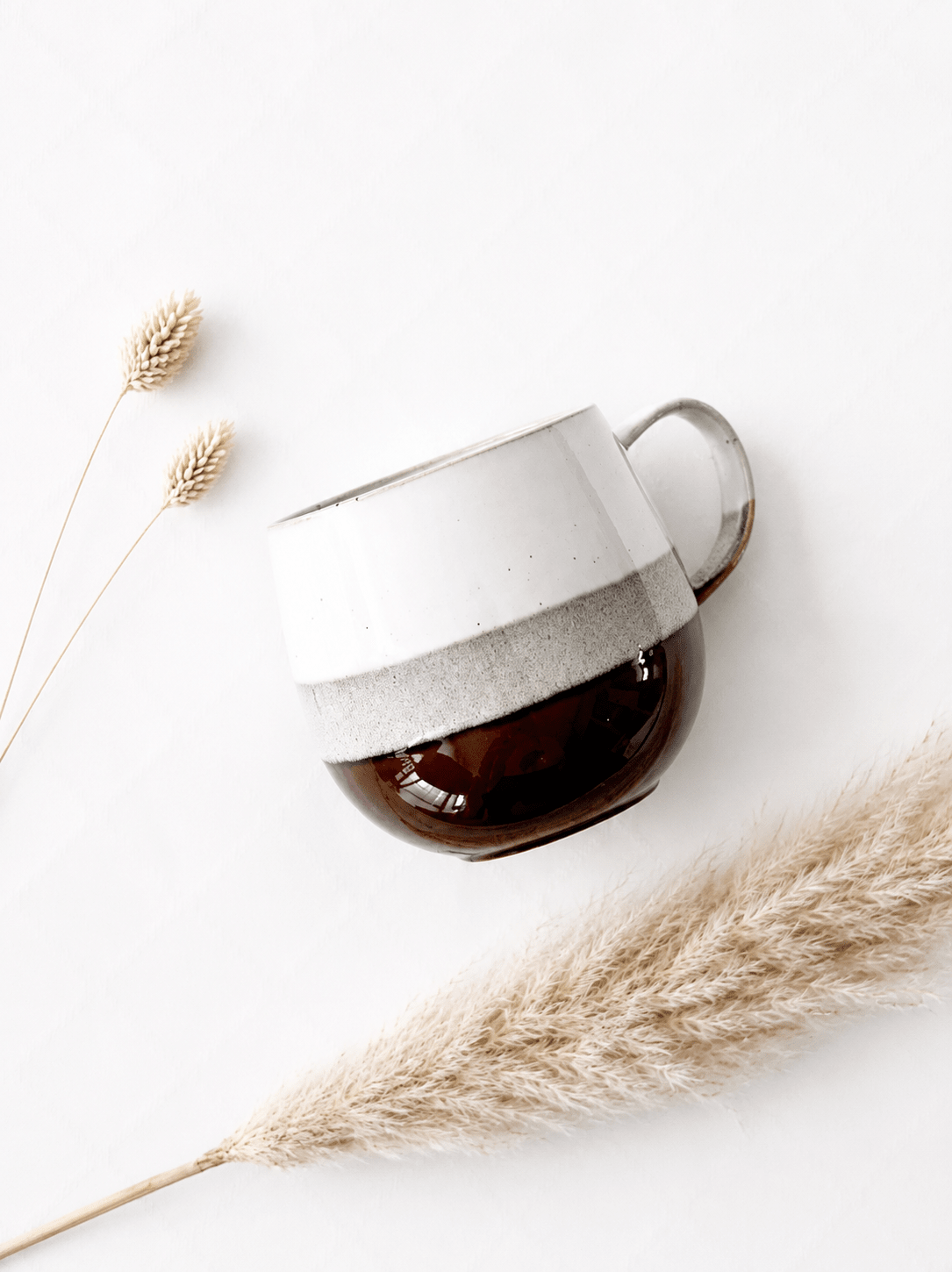 Steingut-Tasse Dreifarbig - OYKAMI in a box