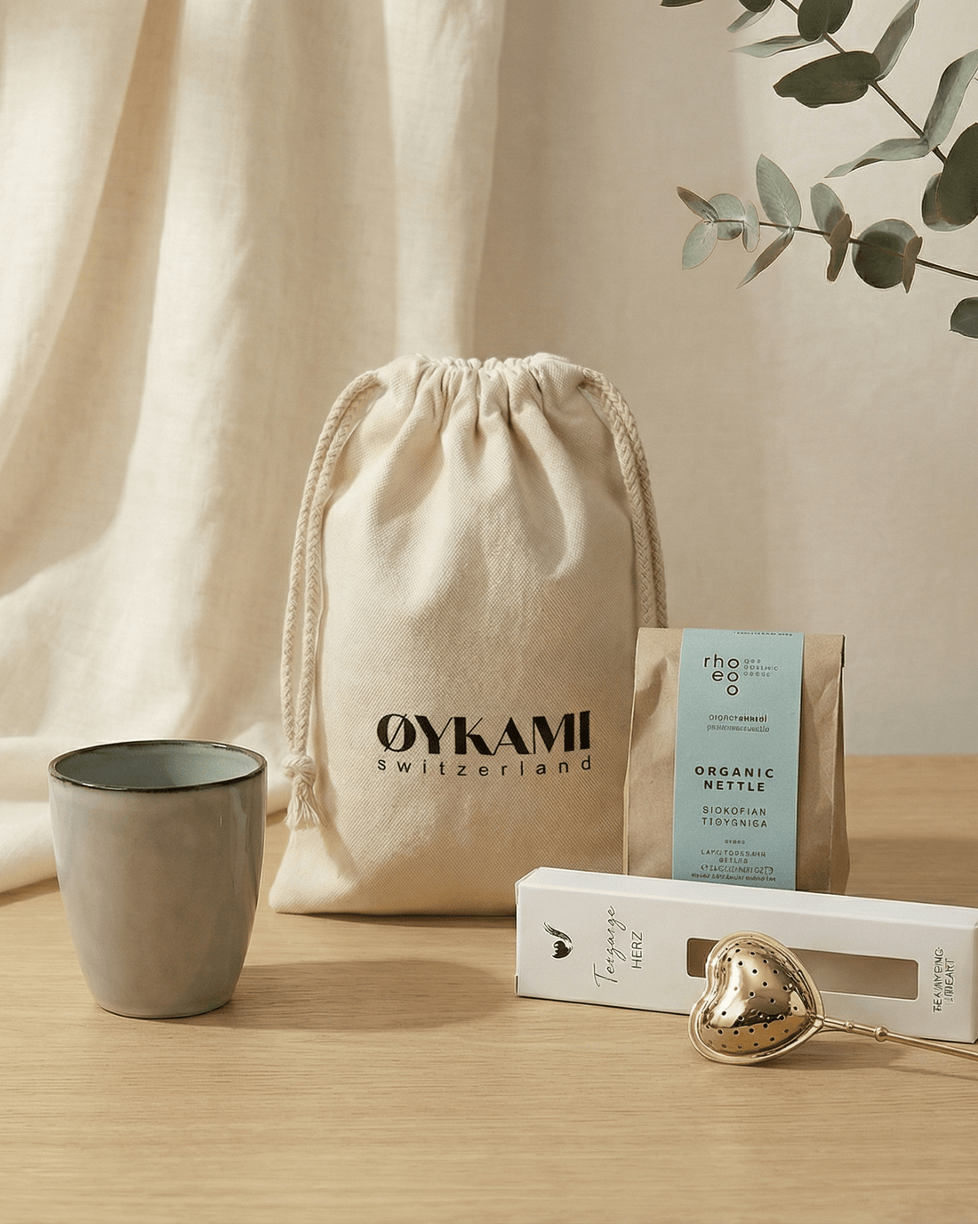 Teeset „Green Balance“ – Bio - Tee & nordische Harmonie - OYKAMI in a box