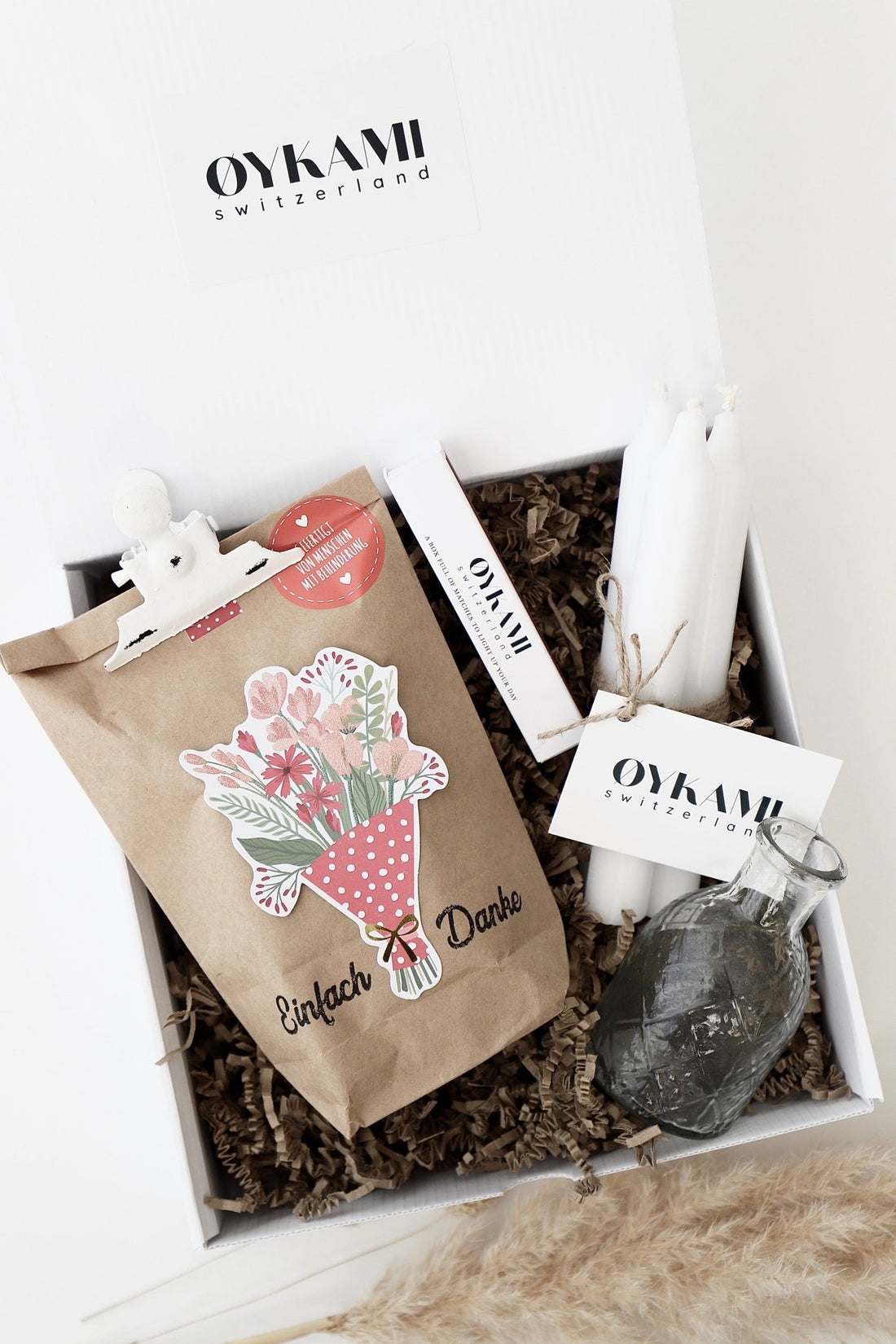 Überraschungs Geschenkbox "Einfach Danke" - Wundertüte mit Blumensamen - OYKAMI in a box