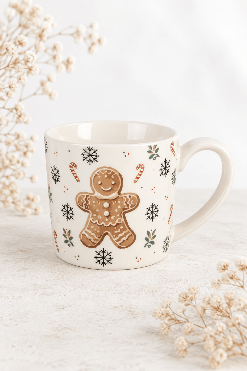 Weihnachtstasse mit Lebkuchenmann - OYKAMI in a box