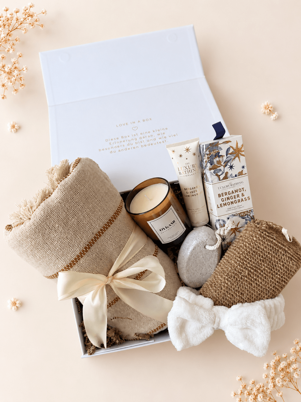 Wellness Geschenkbox «Golden Serenity» – Entspannung & Wohlfühlmomente - OYKAMI in a box