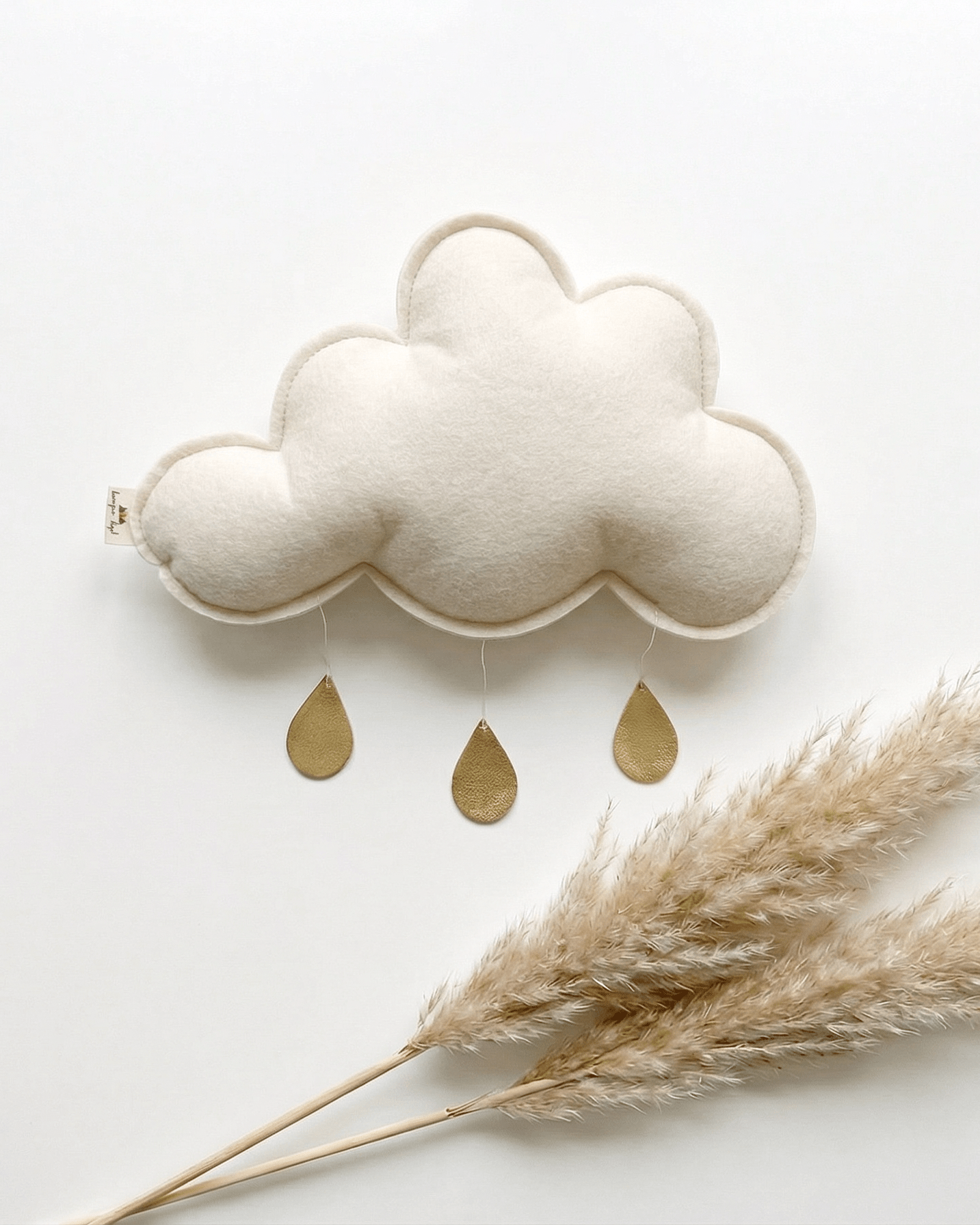 Wolken Kissen (Creme mit Goldtropfen) - OYKAMI in a box